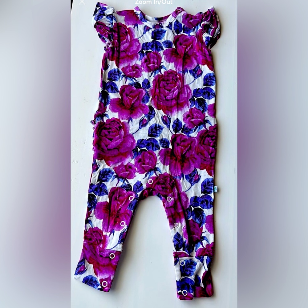Posh Peanut Violet Romper 6-9 months